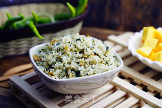 空心菜蛋炒饭的做法步骤:8