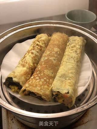 黄金鸡蛋肉卷的做法步骤:13