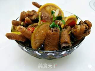 醋泡柠檬凤爪的做法步骤:7
