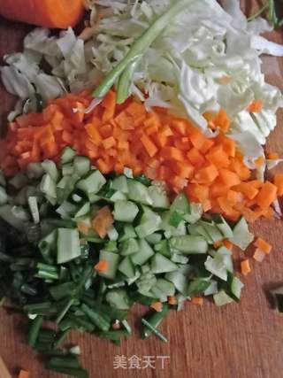 虾仁炒饭的做法步骤:4
