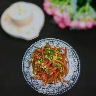 拌胡萝卜干的做法步骤:16