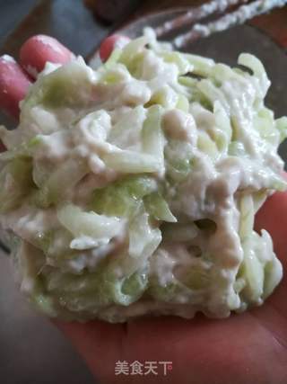 黄瓜煎饼的做法步骤:4
