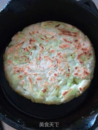 黄瓜煎饼的做法步骤:9