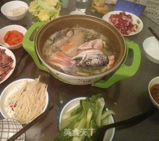 鱼羊鲜酸菜锅的做法步骤:15