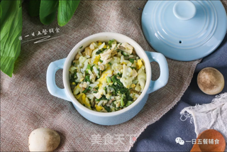 豆腐鸡蛋蔬菜焖饭的做法步骤:7