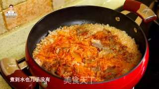 芝士飘香的辣白菜妙五花肉豆芽饭的做法步骤:12