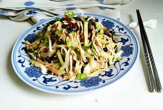 红油黄瓜拌鸡丝的做法步骤:13