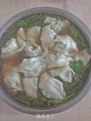 韭菜猪肉馄钝的做法步骤:6
