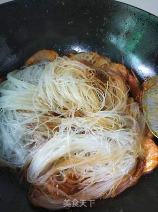 香辣粉丝虾的做法步骤:7