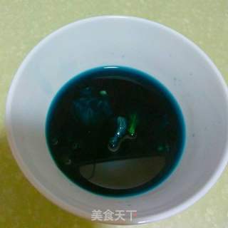 蝶豆花糯米饭的做法步骤:5
