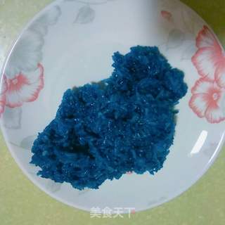 蝶豆花糯米饭的做法步骤:16