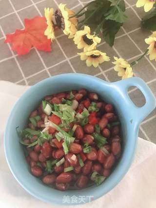 香芹拌花生米的做法步骤：7