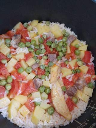 西红柿土豆焖饭的做法步骤:5
