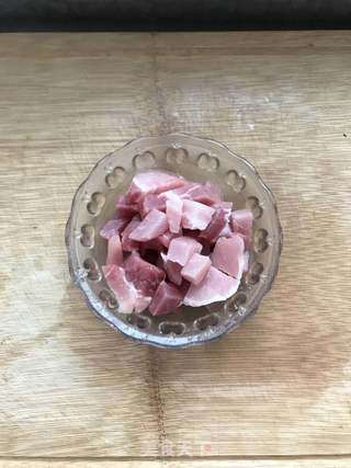 肉丁茄子卤的做法步骤:2