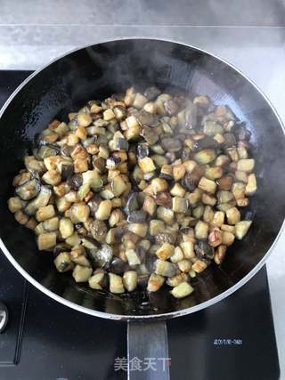 肉丁茄子卤的做法步骤:5