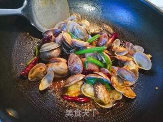辣炒花蛤的做法步骤:5