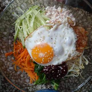 金枪鱼蔬菜拌饭的做法步骤:13
