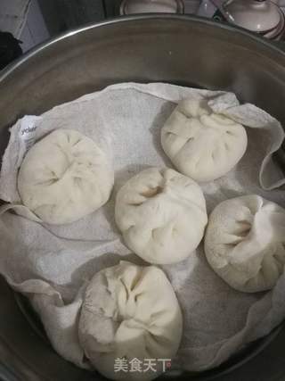 小葱豆腐大包子的做法步骤:3