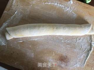 南瓜甜花卷的做法步骤:6