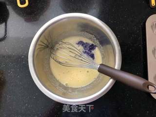 蝶豆花玛德琳的做法步骤:3