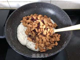 蔓越梅亚麻籽雪花酥的做法步骤:7