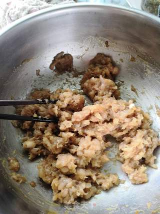 饺子好吃?双色茴香鸡肉馅的做法步骤:5