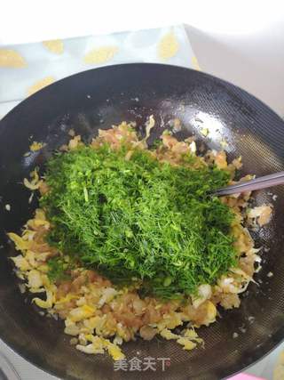 饺子好吃?双色茴香鸡肉馅的做法步骤:8
