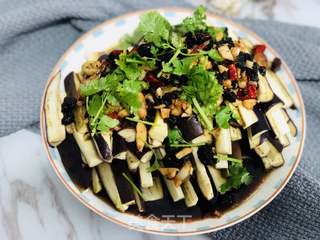 豆豉蒜香茄子的做法步骤：7