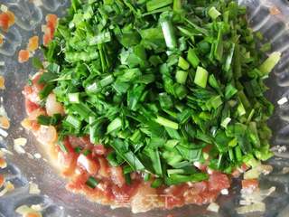 韭菜虾仁肉三鲜饺子的做法步骤:4