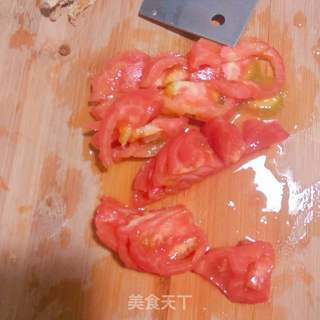 番茄鸡蛋酸汤铺盖面的做法步骤:2