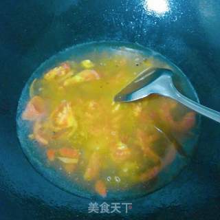 番茄鸡蛋酸汤铺盖面的做法步骤:7