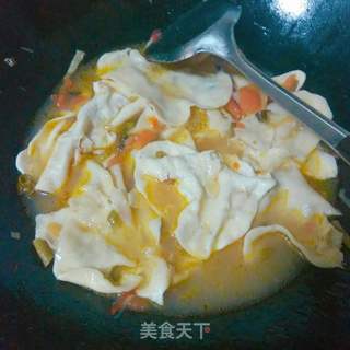 番茄鸡蛋酸汤铺盖面的做法步骤:17