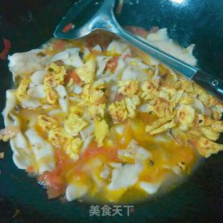 番茄鸡蛋酸汤铺盖面的做法步骤:18