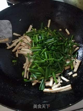 韭苔炒豆腐的做法步骤：6