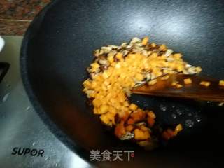 空心菜炒饭的做法步骤:4