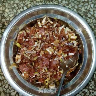 黄瓜猪肉水饺的做法步骤:9