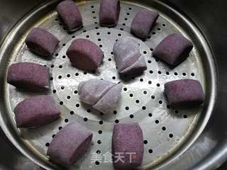 杂粮刀切馒头的做法步骤:15
