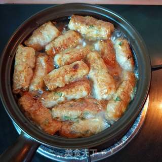 酿腐皮肉卷的做法步骤:15