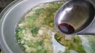 西蓝花豆腐羹的做法步骤:6