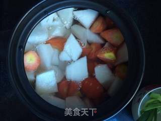 双色萝卜排骨汤的做法步骤:8