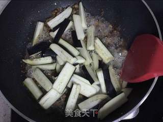 肉末炒茄子的做法步骤:7