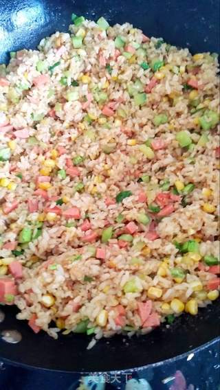 鸡蛋炒饭的做法步骤:11