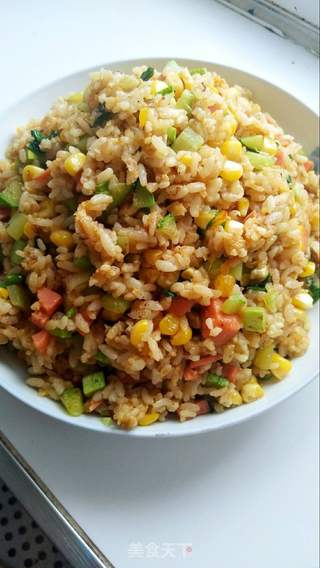 鸡蛋炒饭的做法步骤:12