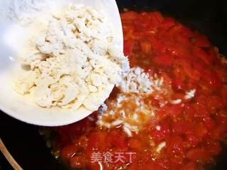 西红柿鸡蛋疙瘩汤的做法步骤:8