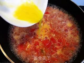 西红柿鸡蛋疙瘩汤的做法步骤:9