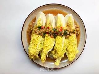 蒜蓉粉丝娃娃菜的做法步骤:7