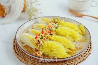 蒜蓉粉丝娃娃菜的做法步骤:9