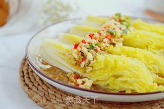 蒜蓉粉丝娃娃菜的做法步骤:10