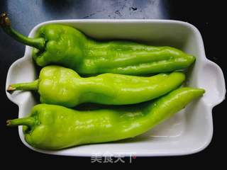 青椒酿肉的做法步骤:5