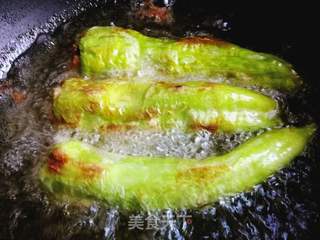 青椒酿肉的做法步骤:9